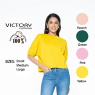 VICTORY Ladies Plain Shirt with Gartered Continous 1/2 Sleeves VLT531265