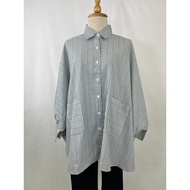 DRIAS BEGONIA STRIPES POCKET BLOUSE