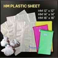 ( 12x12/14x14 /16x16 ) 400gm / 500gm  HM Plastic Sheet/ Plastik Lapis/Plastik bungkus/Transparent Pl