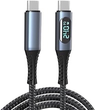 USB4 USB-C to USB C Cable, 40Gbps, 3.3FT, 8K Display, 240W Charging, Real-Time Display Charge Status,Compatible with Thunderbolt 4/3