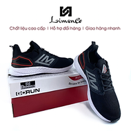 Giày Thể Thao Nam Limenco L6007 Màu Ghi, Đế Phylon Êm Nhẹ, Đi Chơi, Thể Thao