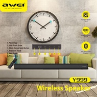 Awei Y999 Wireless Bluetooth Soundbar Speaker Portable home theater TV Wired Speaker Surround SoundB