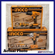 ☑☢Ingco Combo Cordless Impact Wrench plus Cordless drill 20v ▪️free gloves, goglles &amp; drill bits