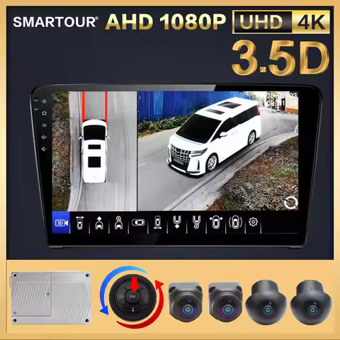 AI AHD 1080P 4K 3.5 D 360 degrees Car Surround View System Bird's-eye Panoramic View 4 Camera Video