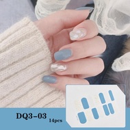 Nail Stickers Japanese Color Christmas Tear-off Nail Stickers Stickers Full Q0w4