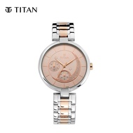 Titan Stellar by Titan Rose Gold Dial Multifunction Watch for Women 95086KM01
