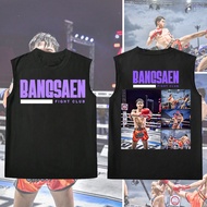 Bangsaen Fight Club Sleeveless With Sleeveless Less Cover T-shirt for the ultimate fight Club S-3XL 
