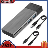 Type C 3.1 10gbps USB C HUB M2 NVME NGFF SSD Enclosure Case to SD TF USB2.0 Splitter Dock USB HUB fo