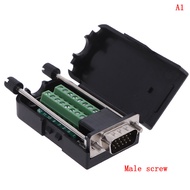 D-SUB DB15 VGA Male 3 Rows 15 Pin Plug Breakout Terminals Connector