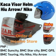 BMC Shark Niko Shark Arrow Helmet Visor Glass Halfface Shark Helmet Glass