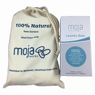 Mojaworks Premium Quality Laundry Combo - 2 Washer Balls and 6 Wool Dryer Balls - 100% Natural Scent-Free Detergent Eco Friendly Chemical-Free Living - Good to Use for up to 1000+ Times (Multicolor)[PRE-ORDER]