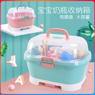 Storage box /     baby bottle storage box large baby cutlery storage box