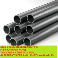 M.S BLACK PIPE OD :60.3MM ID 55.1 [ 2 INCHES -GRADE A ] LENGTH :1 FEET- 6 FEET