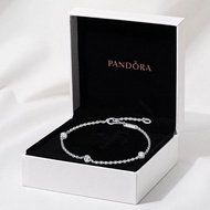 S925 sterling silver jewelry bracelet pendant Era Bezel Lab-grown Diamond Station Chain Bracelet 0.3