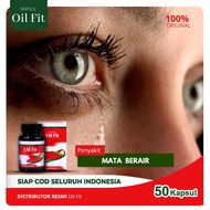 Obat Mata Berair Infeksi Mata - OilFit 50 Kapsul Acep Herbal Multikhasiat 100% Minyak Buah Merah Pap