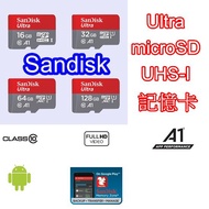 Sandisk Ultra microSD UHS-I Memory Card 16G 32G 64G 128G A1