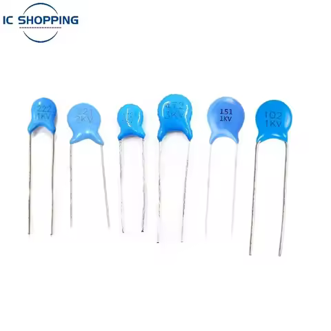 50PCS 1000V High Voltage Ceramic Capacitor 1KV 2KV 3KV 101K 151K 221K 331K 471K 561K 681K 821K 102M