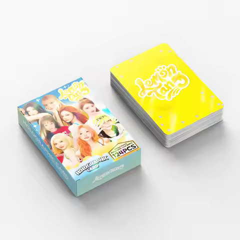 124 Laser Cards K-Pop Girl Group Album Lemon Tang Flash Cards H2H Holographic LOMO Cards Fan Collect