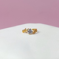 CINCIN TUNANG DAUN EMAS 916 BAJET