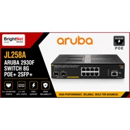 JL258A - HPE Aruba 2930F Switchh 8G PoE+ 2SFP+