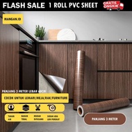 Stiker Hpl Ukuran 60cm x 3m Motif Serat Kayu Untuk Furniture Meja Lemari Dinding Sticker Wallpaper K