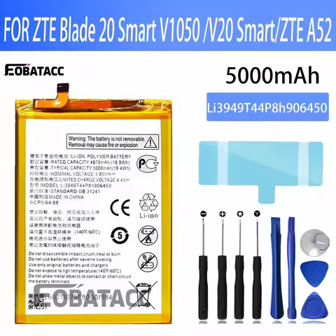 EOTABACC 100% New Original Battery Li3949T44P8h906450 For ZTE Blade 20 Smart V1050 /V20 Smart /ZTE A