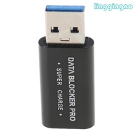 RR USB Data Blocker for Secure Charging Aluminum Quick Charging USB A To USB-A Data Blocker