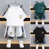 Set of summer clothes for boys 14-52kg BEAR MIXER model. Cool material. H9 BEAR COAT SET