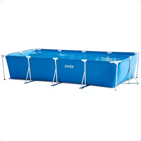 Metal Frame Above Ground Swimming Pool 14ft 9in x 7ft 3in x 33in, Custom