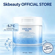 Cell Fusion C Cooling Pad 70ea Help Refresh Heated Skin, Calm Appearance of Redness, Hydrate & Sooth