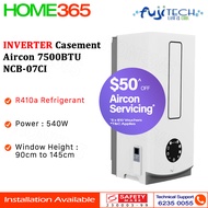 Fujitech Inverter Casement  Aircon 7500BTU  NCB-07CI