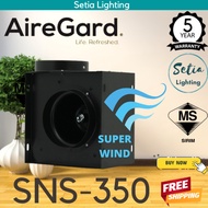 AireGard SNS 350 SNS-350 6" inch In-line Ceiling Air Ventilation Exhaust Fan Silent Quiet Kipas Exzo