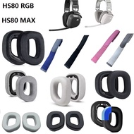 Ear pads For HS80 RGB / HS80 MAX Headphones Replacement Earmuff ear cushion ear pillow headband tape