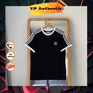[Genuine] Adidas 3 Stripes Adicolor Genuine Black T-Shirt (VP Authentic)