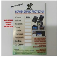 anti gores screen guard protector kamera canon eos 80d