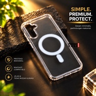 CASE SAMSUNG A15 CLEAR CASE MAGSAFE MAGNETIC CASE SAMSUNG A15 CM-01