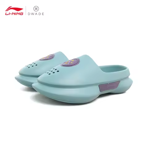 LI-NING WADE SLIDE Men's Basketball Court Slippers Reflective Lightweight High-Rebound Slippers ABTV