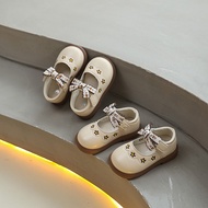 Girls Fashion Embroider Princess Shoes Spring Autumn Kids Performance Leather Shoes School Sweet Chi
