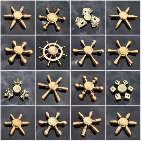 Copper Core Bullet Shape Hand Spinner Spinner Finger Spinner Metal Spiner with Box Anti Relieve Stre