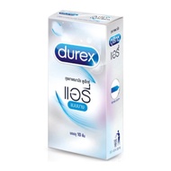 Durex Airy Condom ดูเร็กซ์ แอรี่ ถุงยางอนามัย ถุงยาง ขนาด 52 มม. จำนวน 1 กล่อง บรรจุ 10 ชิ้น 17236