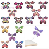 [UtilizingS] 5pcs Magic Clockwork Flying Butterfly Surprise Box Explosive Box In Book Rubber Band Dr