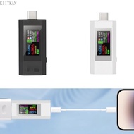 KIIK USB C Tester Power Meter 4-30V 0-5 1A Electricity Monitor Voltage Current Display