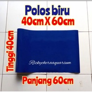 Plain aquarium picture wallpaper biru 40cm X 60cm