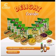 Coastal Dim Sum - Delight Combo - 8 pek (4 Dim Sum + 4 Dumpling)