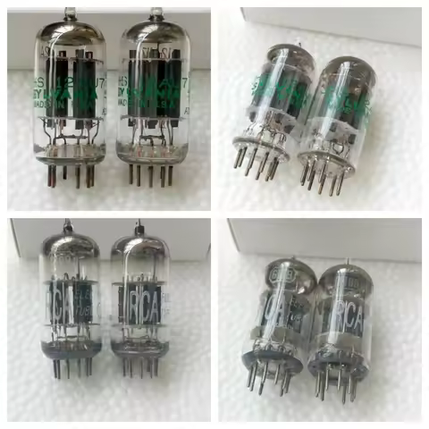 Xinxi Wannian Long Screen 12AU7 RCA Black Screen 6189 Electronic Tube Generation 5814A 5963 ECC82