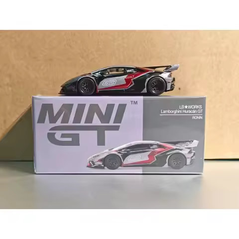 In Stock MINI GT 1:64 MGT01177 LB WORKS Lamborghini Huracán GT RONIN Alloy Die Cast Car Model Collec