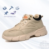 Kasut Keselamatan Lelaki Hujung Keluli Ringan Menyerap Hentakan Rendah Kasut Kerja(FRIE)