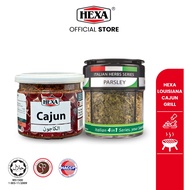 HEXA Cajun Spice 85gm + 4 In 1 Italian Dried Herbs Dried Basil Oregano Rosemary Parsley 24gm Bottle 