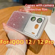 Soft Case For iQOO 12 Pro iQOO12 iQoo12Pro 5G 2023 Casing Gradient Phone Case Glitter Bling Bling Cu