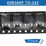 10pcs 60R360P TO-252 IPD60R360 60R360 60R360Q IPD60R360P MMD60R360PRH TO252 SMD 11A/600V MOSFET Tran